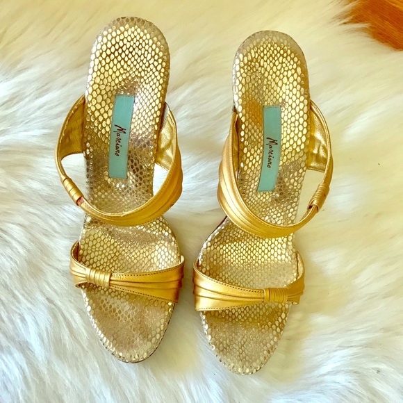 Guess by Marciano Shoes Marciano Gold Heels Poshmark
